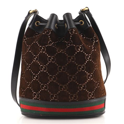 bucket gucci|Gucci bucket bag velvet.